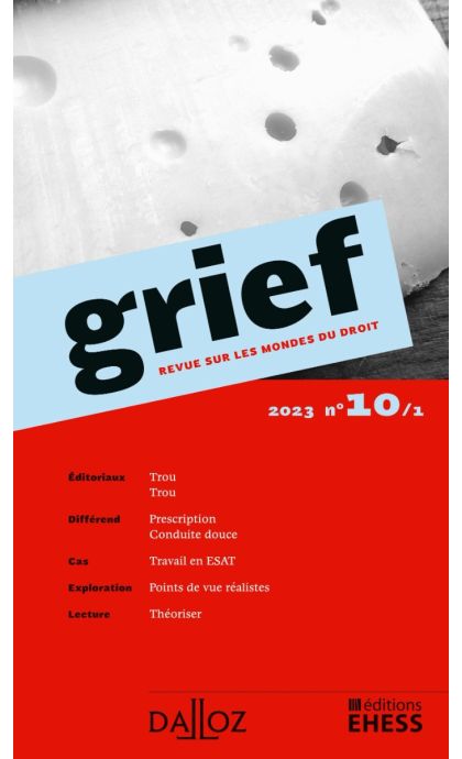 Grief, revue sur les mondes du droit n° 10/1