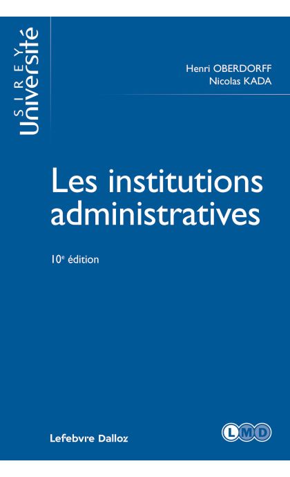 Les institutions administratives