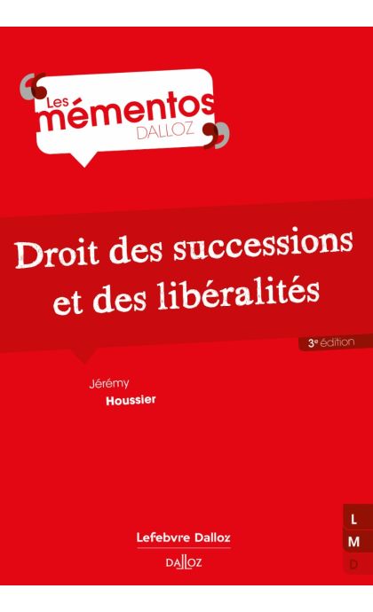 Droit des successions et des libéralités