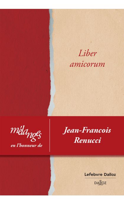 Mélanges en l'honneur de Jean-François Renucci