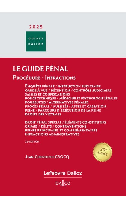 Le guide pénal 2025