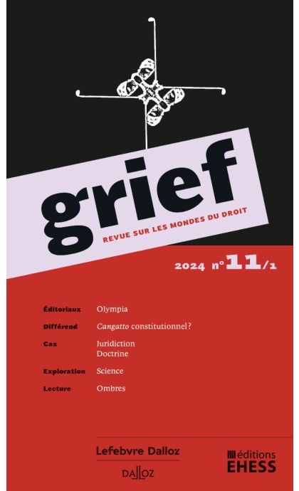Grief, revue sur les mondes du droit, n° 11/1