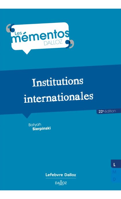 Institutions internationales