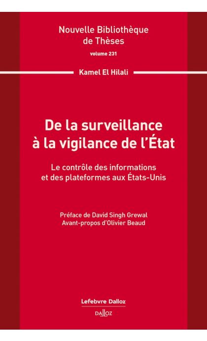 De la surveillance à la vigilance de lÉtat. Volume 231