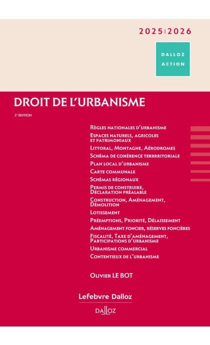 Droit de l'urbanisme 2025/2026