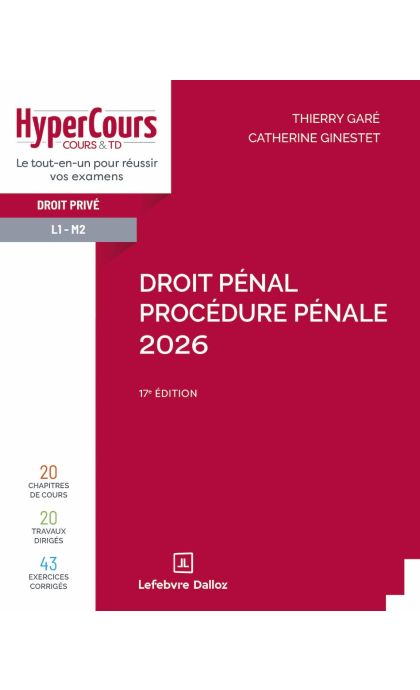 Droit pénal. Procédure pénale 2026