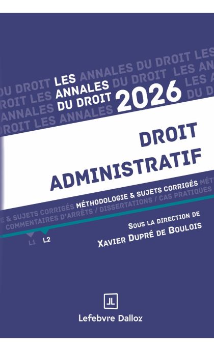 Annales Droit administratif 2026