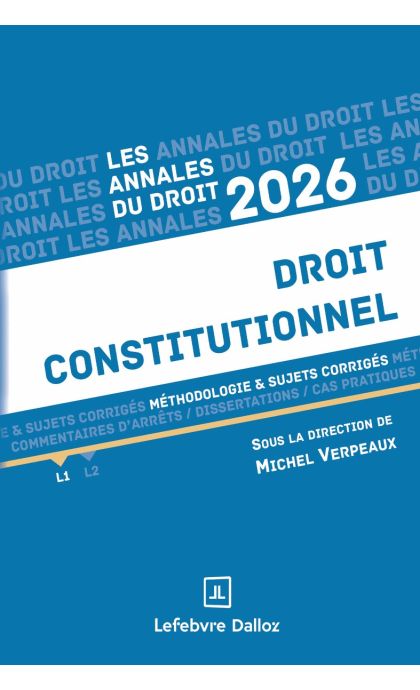 Annales droit constitutionnel 2026