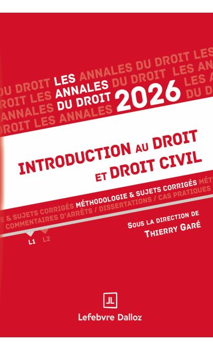 Annales Introduction au droit et droit civil 2026