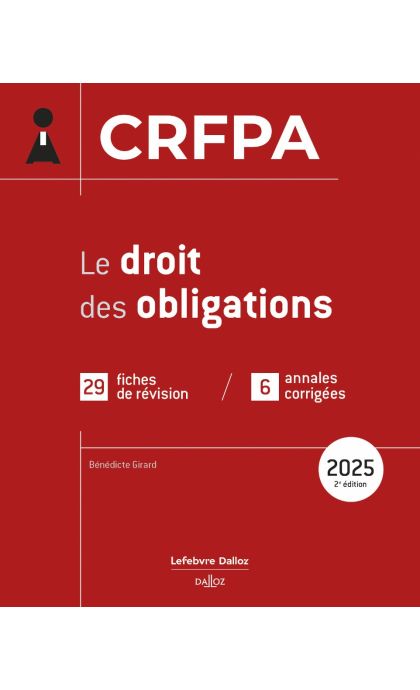 CRFPA 2025 - Le droit des obligations