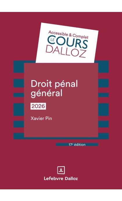 Droit pénal général 2026