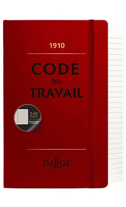 Carnet Code du travail 1910