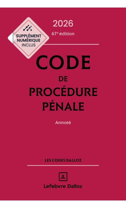 Code de procédure pénale 2026