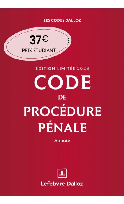 Code de procédure pénale 2026