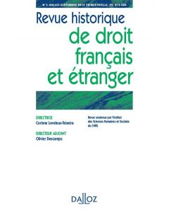 Revue historique de droit français et étranger