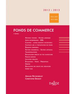 Fonds de commerce 2012/2013