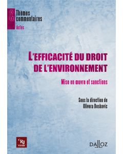 L'efficacité du droit de l'environnement