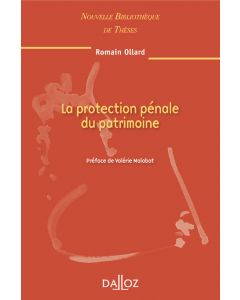 La protection pénale du patrimoine. Volume 98