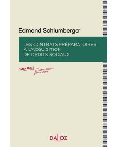 Les contrats préparatoires à l'acquisition de droits sociaux