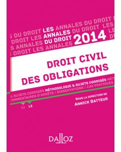 Annales Droit civil des obligations 2014