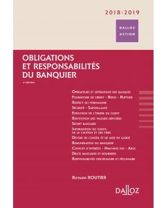 Obligations et responsabilités du banquier 2018/2019