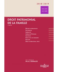 Droit patrimonial de la famille 2018/19