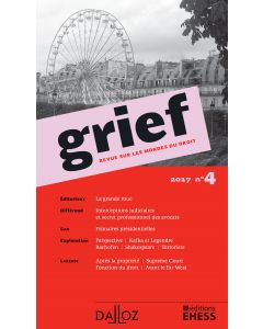 Grief. Revue sur les mondes du droit 2017 n°4