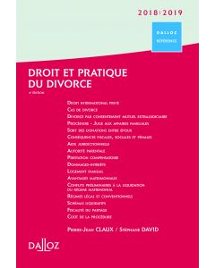 Droit et pratique du divorce 2018/2019