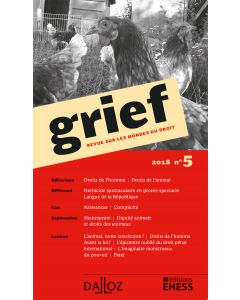 Grief. Revue sur les mondes du droit 2018 n°5