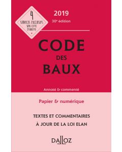 Code des baux 2019, Annoté & commenté