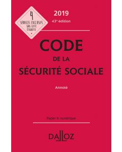Code de la sécurité sociale 2019, annoté