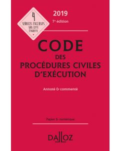 Code des procédures civiles d'exécution 2019, annoté et commenté