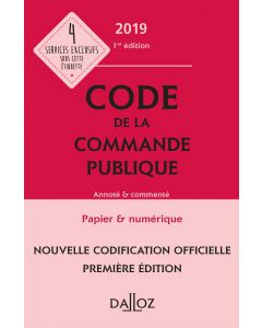 Code de la commande publique 2019, annoté et commenté