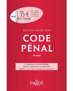 Code pénal 2020 annoté. Édition limitée