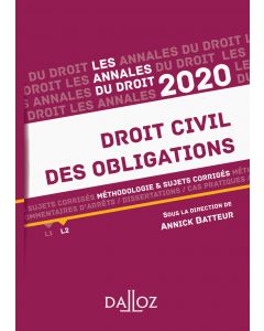 Annales Droit civil des obligations 2020