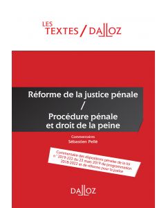 Réforme de la justice pénale / Procédure pénale et droit de la peine