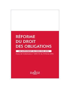 Réforme du droit des obligations - Supplément