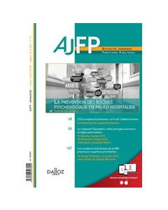 La prévention des risques psychosociaux dans la fonction publique hospitalière : quels dispositifs mobilisables ?
