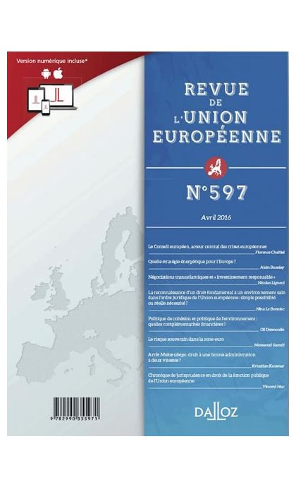 Revue de l'union européenne (Abonnement 2021)