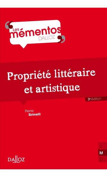 Propriété littéraire et artistique