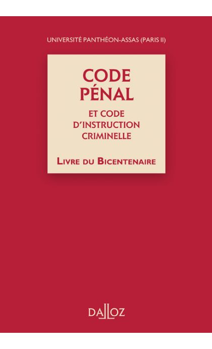 Code pénal et Code d'instruction criminelle, Livre du Bicentenaire