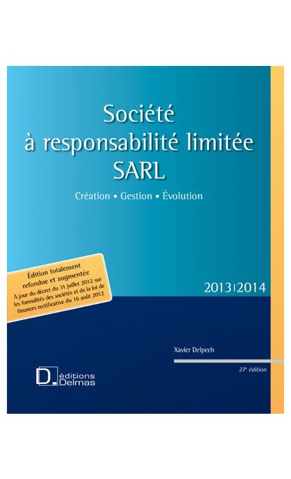 Société à responsabilité limitée SARL 2013/2014