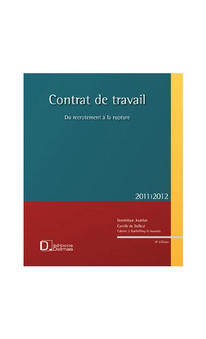Contrat de travail 2011/2012 + CD Rom