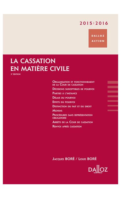 La cassation en matière civile 2015/2016