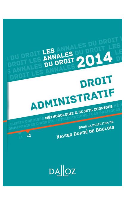 Annales Droit administratif 2014