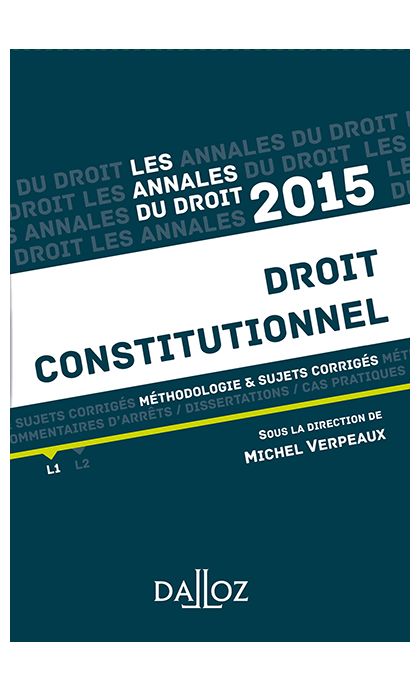 Annales Droit constitutionnel 2015