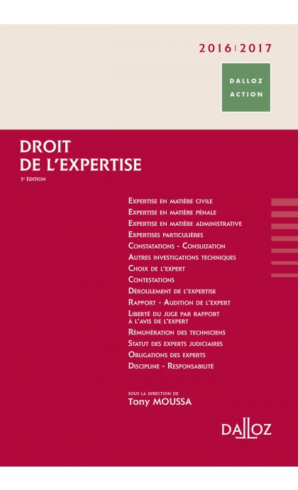 Droit de l'expertise 2016/2017