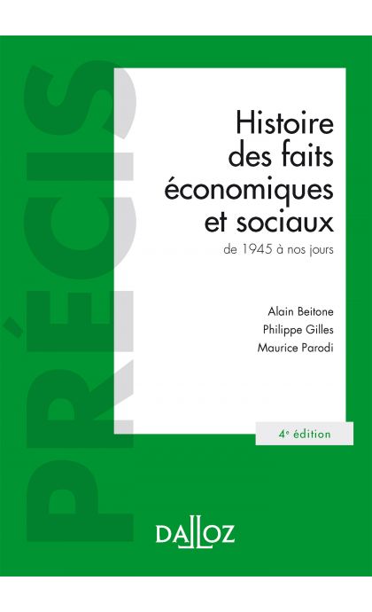 Histoire des faits économiques et sociaux de 1945 à nos jours