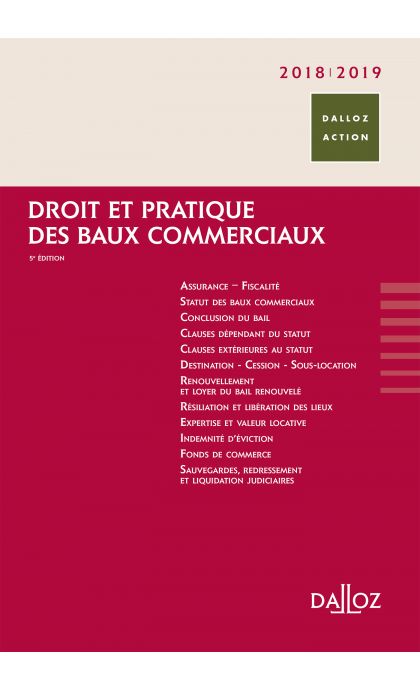 Droit et pratique des baux commerciaux 2018/2019