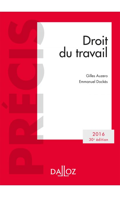 Droit du travail. Édition 2016 NP